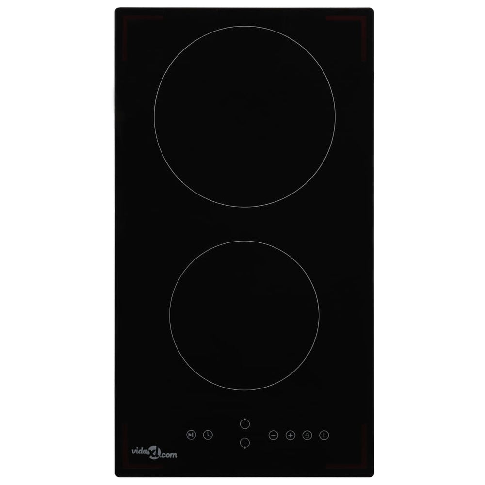 vidaXL Ceramic Hob with 2 Plates Touch Control 3000 W