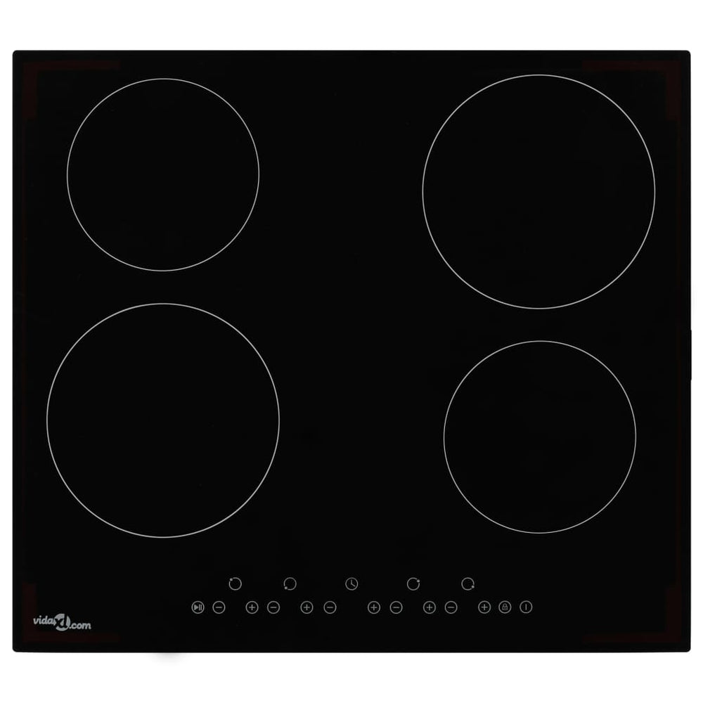 vidaXL Ceramic Hob with 4 Plates Touch Control 6000 W