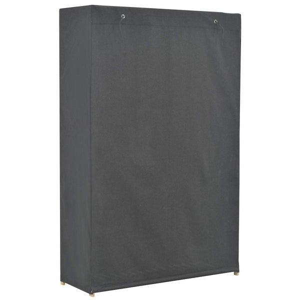 vidaXL Armoire à 3 niveaux Gris 110 x 40 x 170 cm Tissu