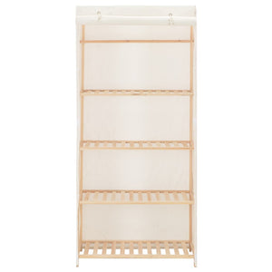 Kleiderschrank Weiß 79 x 40 x 170 cm Stoff