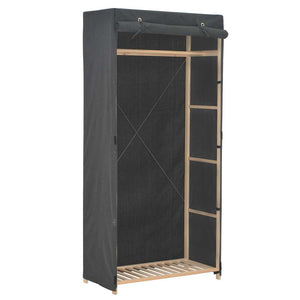 vidaXL Armoire en tissu gris 79 x 40 x 170 cm