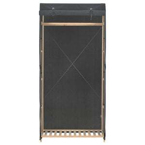 vidaXL Armoire en tissu gris 79 x 40 x 170 cm