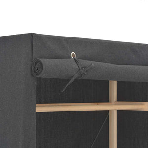vidaXL Armoire en tissu gris 79 x 40 x 170 cm