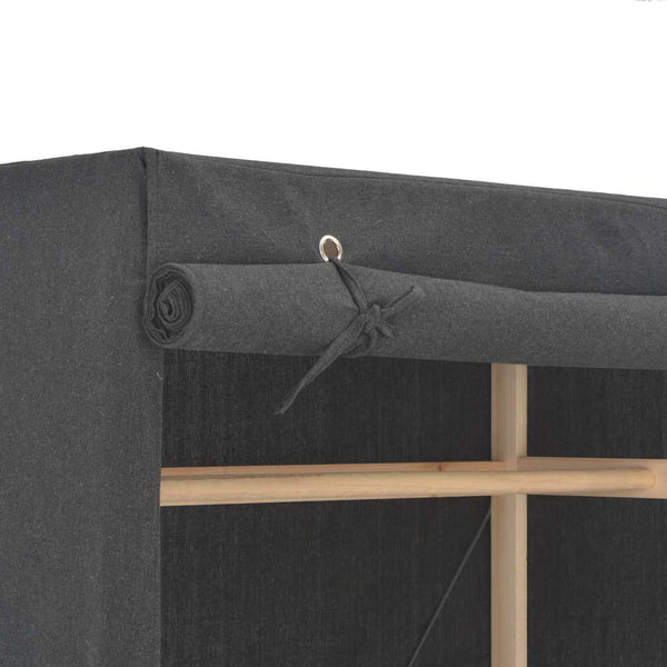 vidaXL Armoire en tissu gris 79 x 40 x 170 cm
