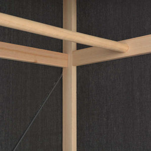 vidaXL Armoire en tissu gris 79 x 40 x 170 cm