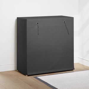 Schuhschrank mit Abdeckung Grau 79 x 40 x 80 cm Stoff