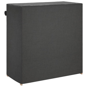 Schuhschrank mit Abdeckung Grau 79 x 40 x 80 cm Stoff