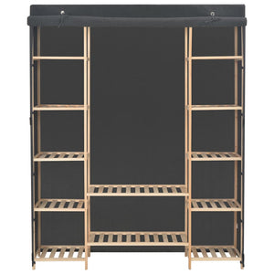 Kleiderschrank Grau 135 x 40 x 170 cm Stoff