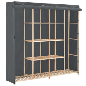 vidaXL Armoire en tissu gris 173 x 40 x 170 cm