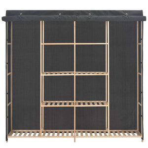 vidaXL Armoire en tissu gris 173 x 40 x 170 cm