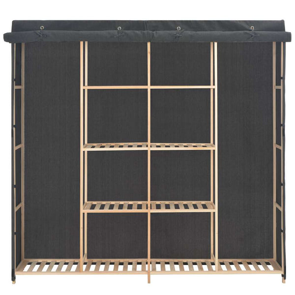 vidaXL Armoire en tissu gris 173 x 40 x 170 cm