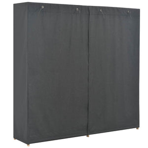 vidaXL Armoire en tissu gris 173 x 40 x 170 cm