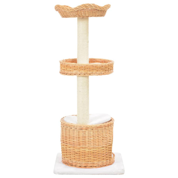 Katzen-Kratzbaum Sisal Natürliches Weidenholz