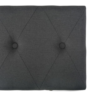 Hocker mit Stauraum 3 Stk. Dunkelgrau Stoff