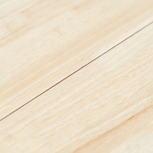 vidaXL Table de salle à manger blanc et marron 106 cm bois d'hévéa massif