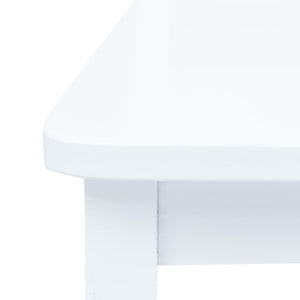 vidaXL Chaises de salle à manger 2 pcs Blanc Bois massif d'hévéa