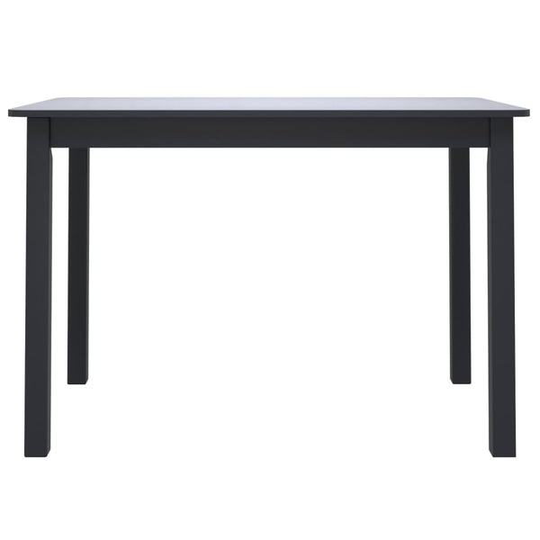 Esstisch Schwarz 114x71x75 cm Gummiholz Massiv