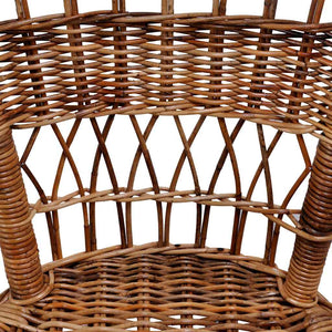 Gartenstühle 2 Stk. Natürliches Rattan Braun