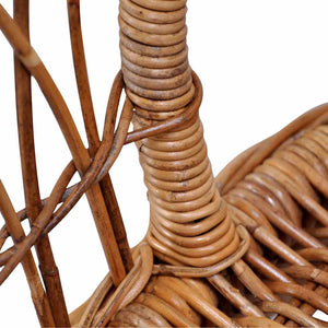 Gartenstühle 2 Stk. Natürliches Rattan Braun