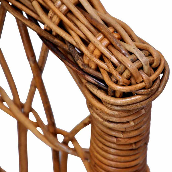 Gartenstühle 2 Stk. Natürliches Rattan Braun