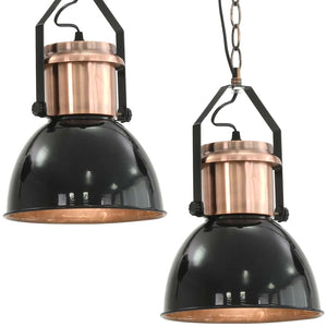 Deckenlampe Schwarz 2er Set E27