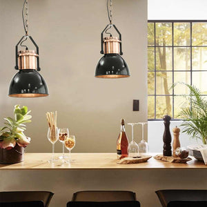 Deckenlampe Schwarz 2er Set E27