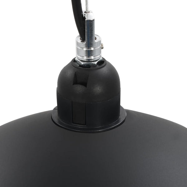 vidaXL Plafonniers 2 pcs Noir et Doré Hémisphérique 40cm E27