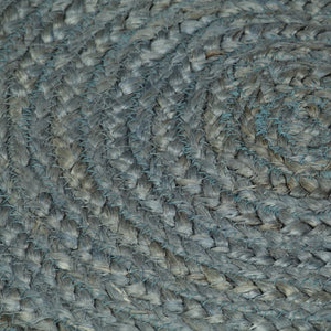 Teppich Handgefertigt Jute Rund 90 cm Olivgrün