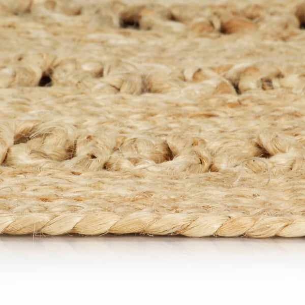 vidaXL Tapis tressé à la main en jute 120 cm