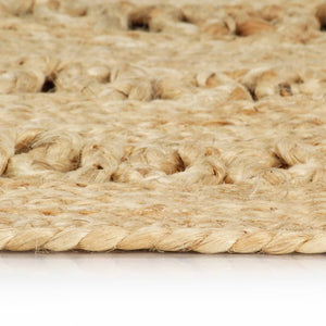 Teppich Handgefertigt Jute Geflochten 120 cm