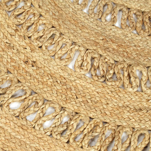 vidaXL Tapis tressé à la main en jute 120 cm