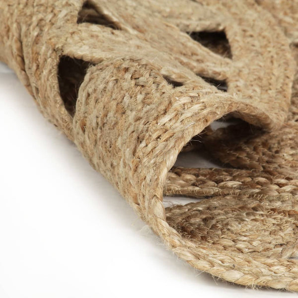 vidaXL Tapis tressé à la main en jute 90 cm