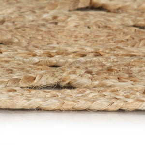 vidaXL Tapis tressé à la main en jute 90 cm