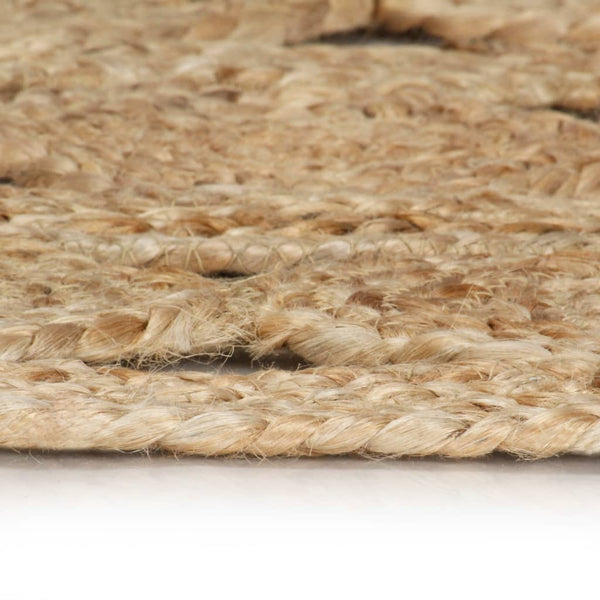 vidaXL Tapis tressé à la main en jute 90 cm