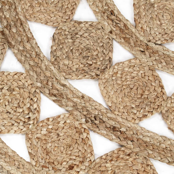 vidaXL Tapis tressé à la main en jute 90 cm