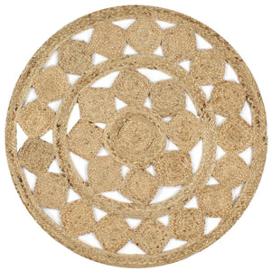 Teppich Handgefertigt Geflochten Jute 150 cm