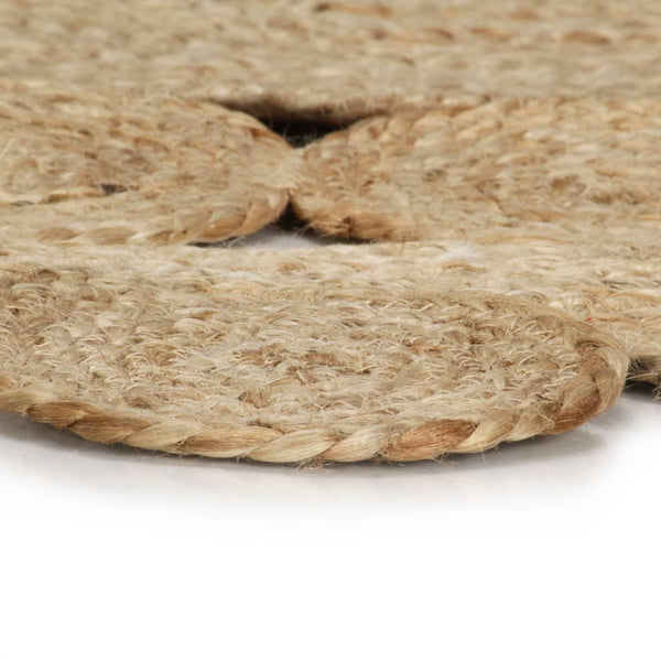 vidaXL Tapis tressé à la main en jute 120 cm
