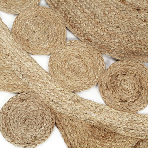 vidaXL Tapis tressé à la main en jute 120 cm
