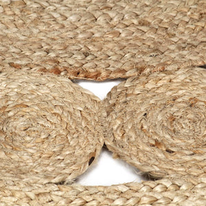 vidaXL Tapis tressé à la main en jute 120 cm