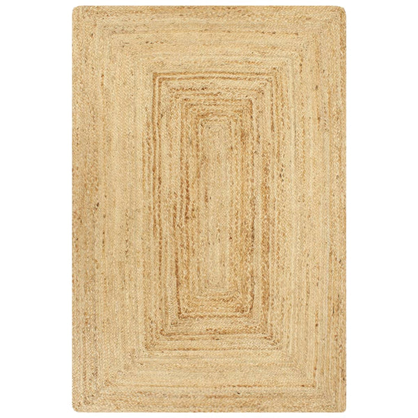 Teppich Handgefertigt Jute Natur 120x180 cm