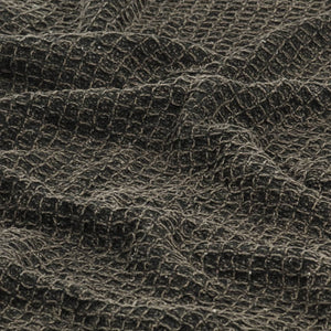 Überwurf Baumwolle 125x150 cm Anthrazit/Braun