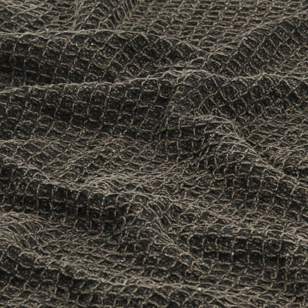 vidaXL Jeté de canapé en coton 160x210 cm Anthracite/Marron