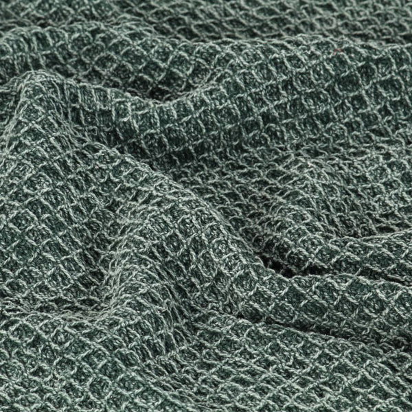 vidaXL Jeté de canapé en coton 125x150 cm Vert foncé