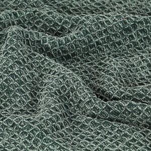vidaXL Jeté de canapé en coton 125x150 cm Vert foncé