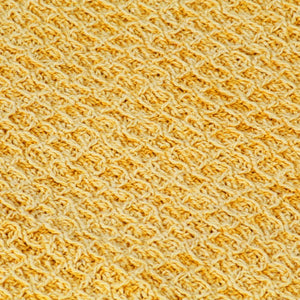 vidaXL Plaid en coton 125x150 cm jaune moutarde