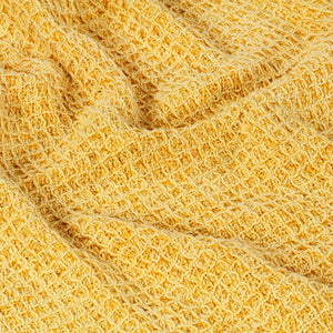 vidaXL Jeté de lit en coton 220x250 cm jaune moutarde