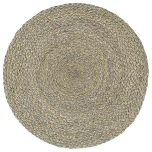 vidaXL Sets de table 4 pcs Gris 38 cm Rond Jute