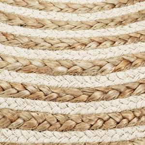 Handgefertigter Sitzpuff 45 x 30 cm Jute
