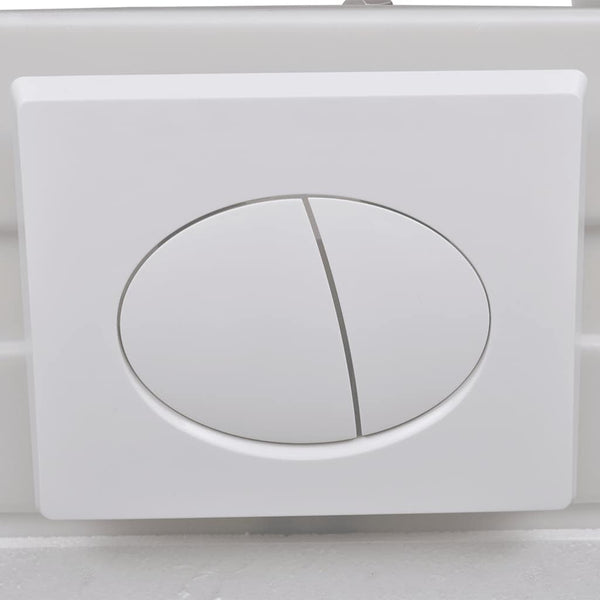 Hänge-Toilette mit Einbau-Spülkasten Keramik Weiß