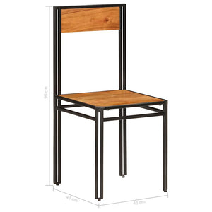 Esszimmerstühle 4 Stk. Massivholz Akazie